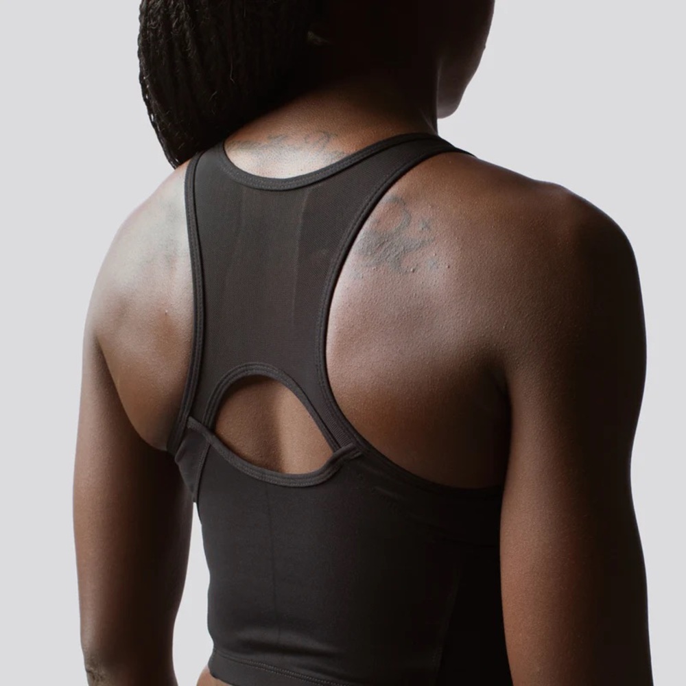 Born Primitive black MESHED UP CROPPED SPORTS BRA